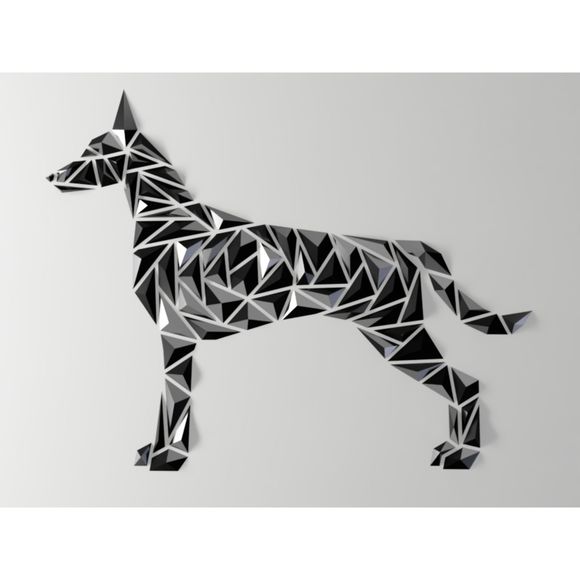 DGEmily Geometric Malinois Wall Art | Large-Scale Wall Decor | Custom Sizes!! - Picture 1 of 4